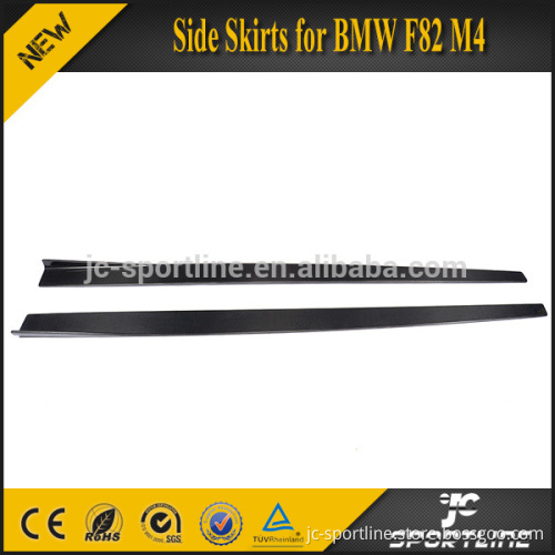 F82 M4 Carbon Fiber Extension Add-On Lip Side Skirts for BMW F82 M4